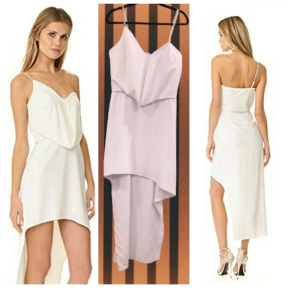 Halston Heritage One Shoulder Draped Dress - Picture 2 of 13
